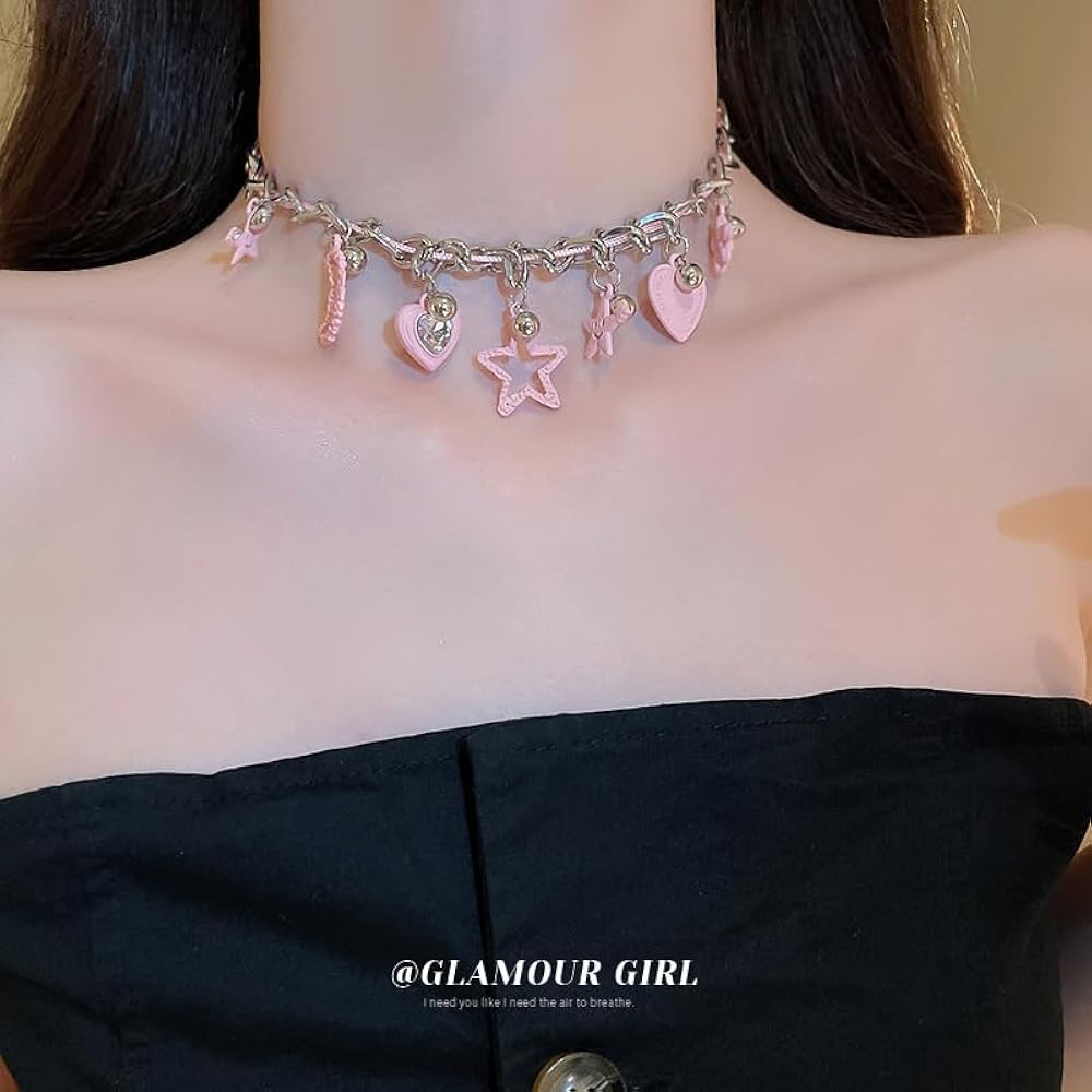 Amazon.com: Cyberpunk Necklaces Cute Choker, Kawaii Y2K